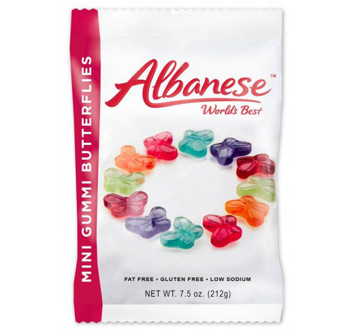 Albanese Mini Gummy Butterflies Peg Bag