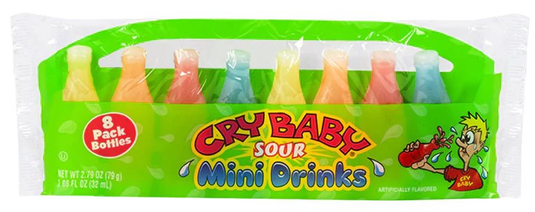Cry Baby Wax Bottles - 8 Pack