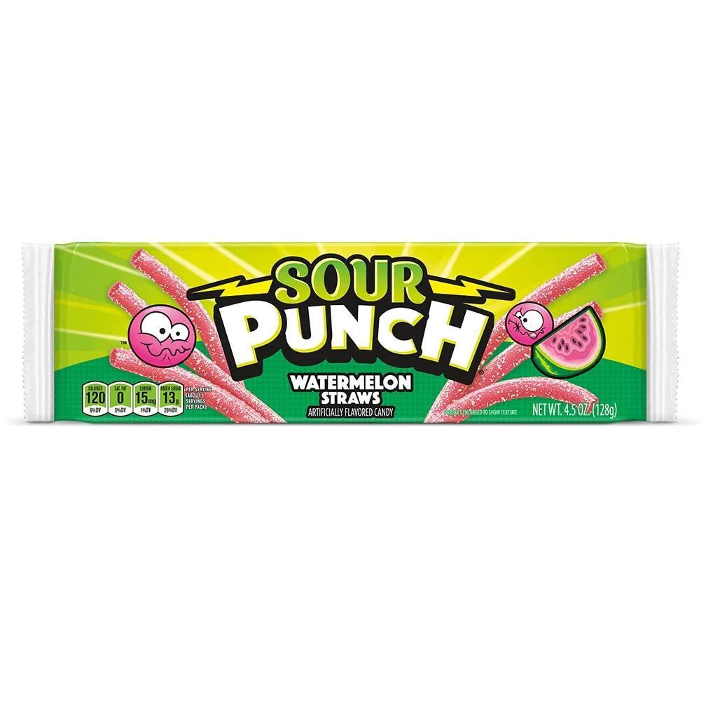 Sour Punch Straws - Watermelon