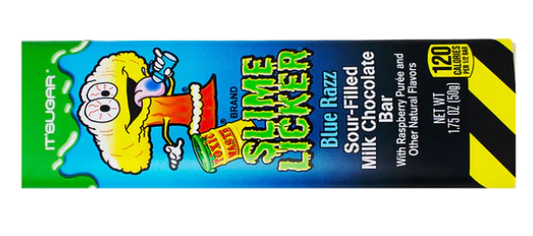 Slime licker chocolate bar, yes, you read that right.