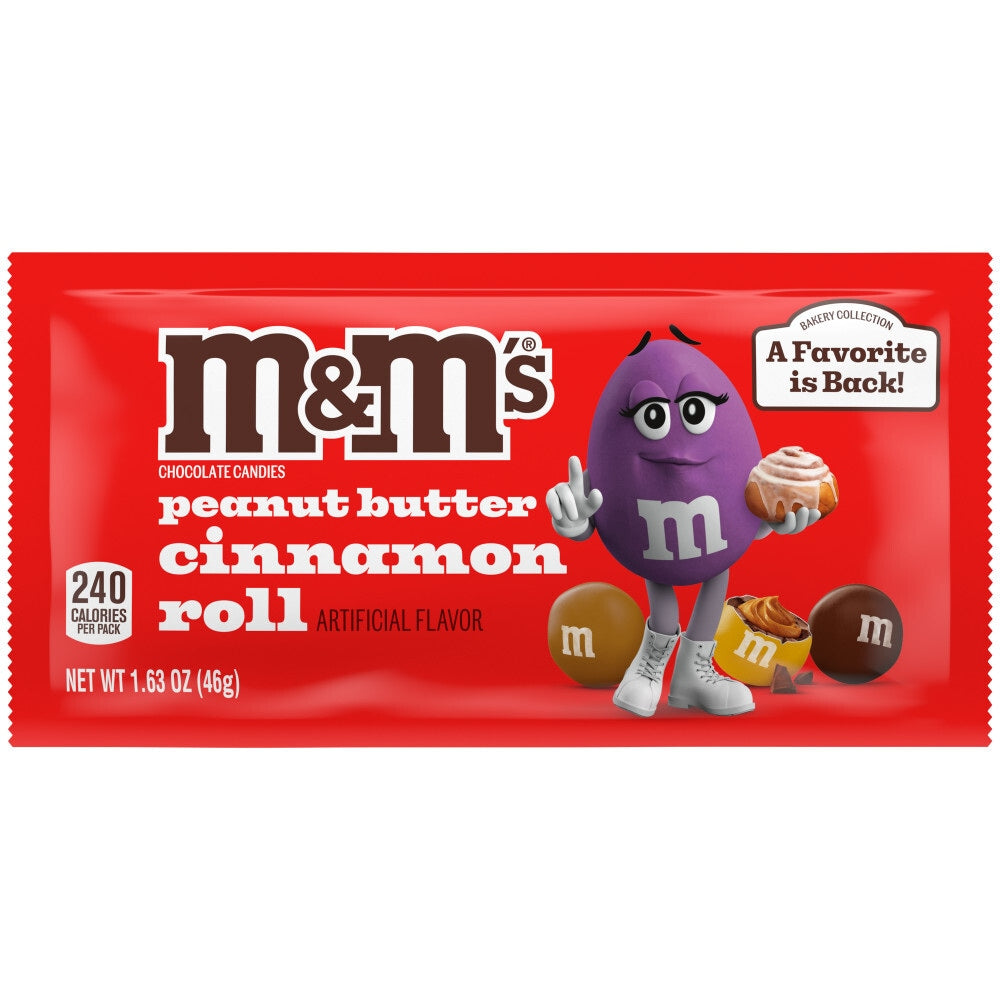 M & M's Peanut Butter Cinnamon Roll