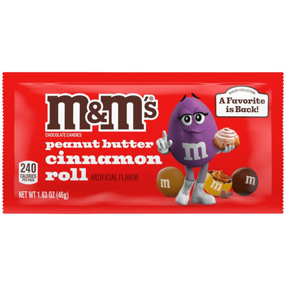 M & M's Peanut Butter Cinnamon Roll