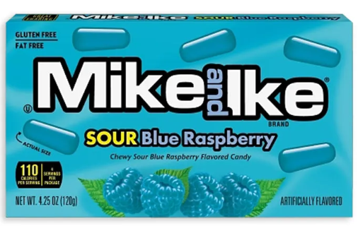 Mike & Ike - Sour Blue Raspberry Theater Box