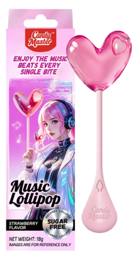 Candy Master - Music Lollipop - Peach