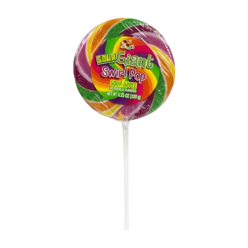 Giant Sour Swirl Pop
