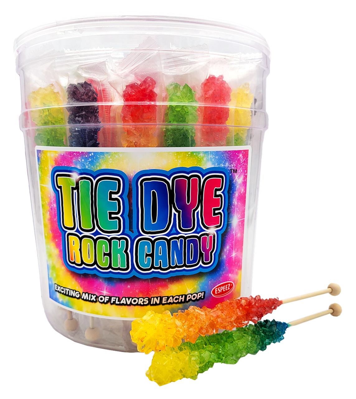 Tie Dye Rock Candy