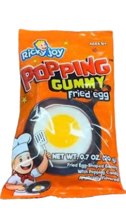 Ricky Joy Popping Gummy Fried Egg
