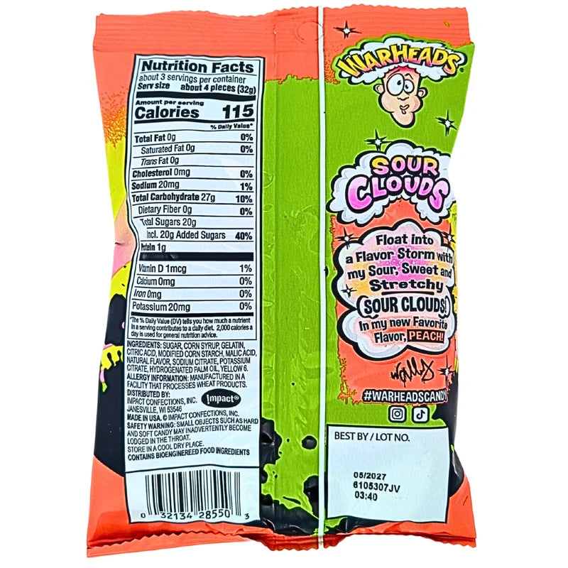 Warheads - Sour Clouds - Peach