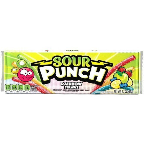 Sour Punch Straws - Rainbow