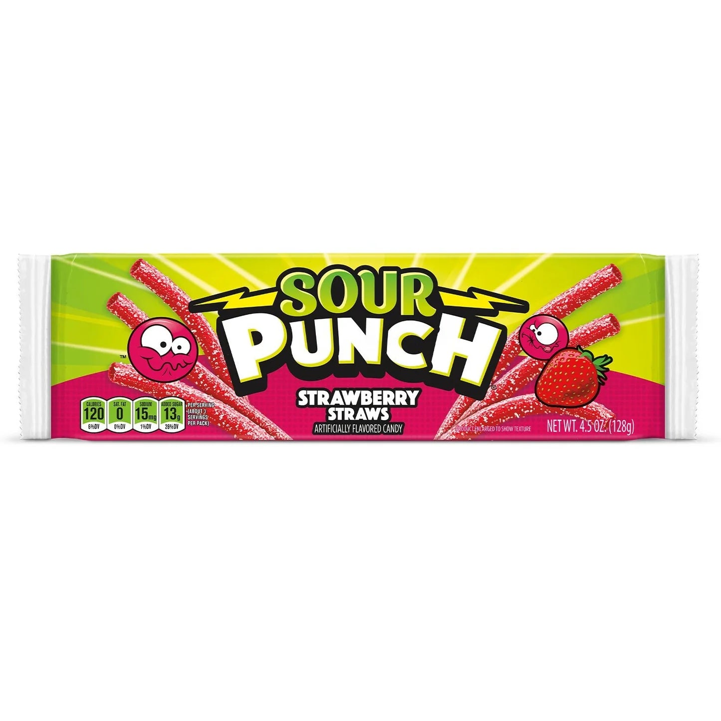 Sour Punch Straws - Strawberry