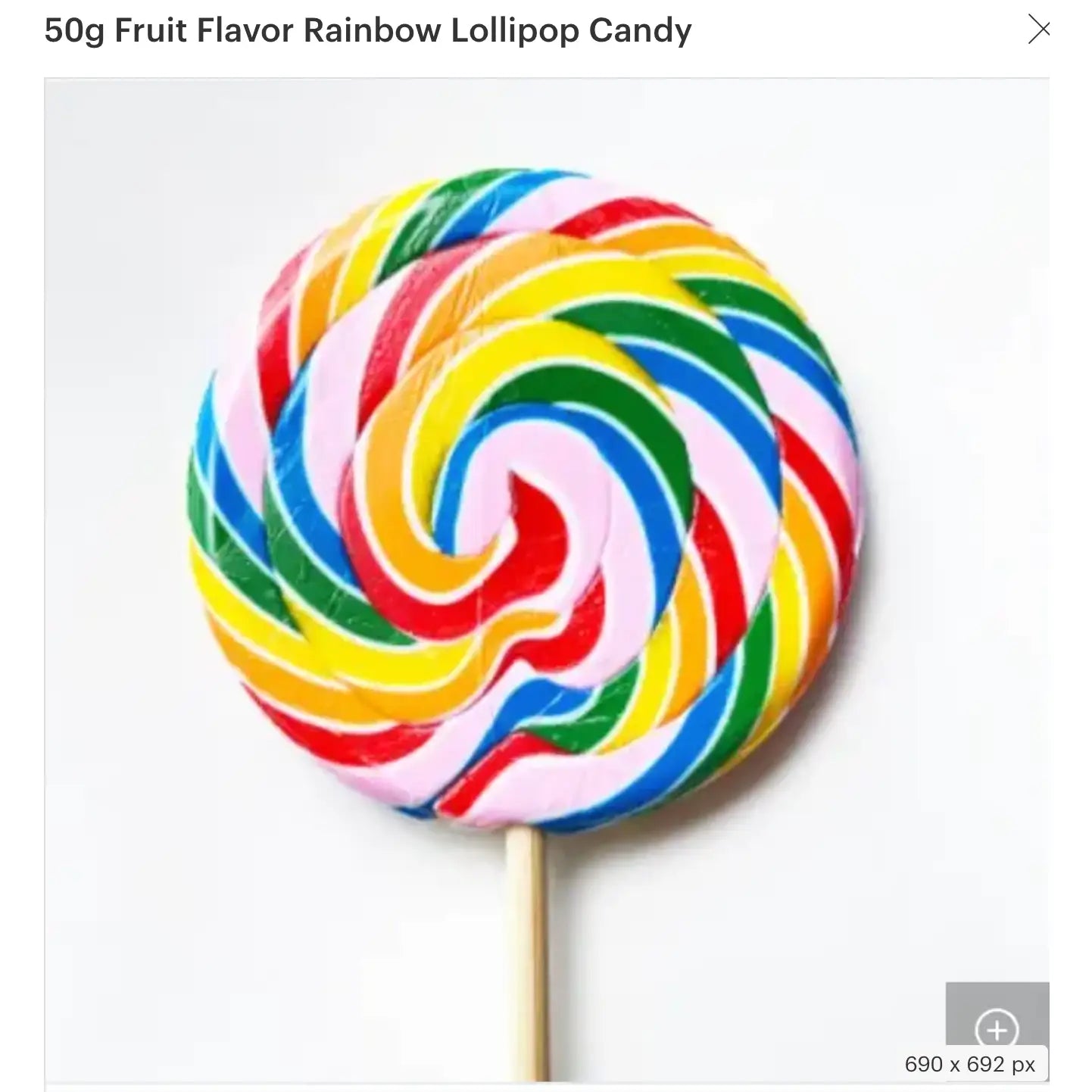 Fruit Flavor Rainbow Lollipop
