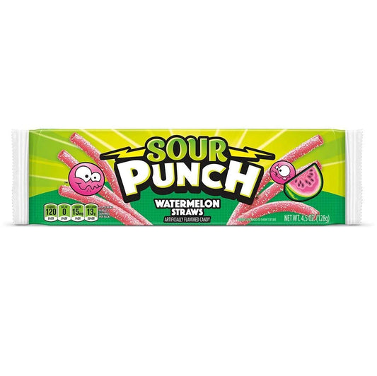 Sour Punch Straws - Watermelon